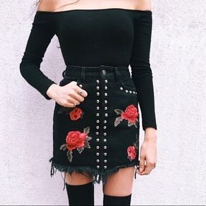 LF denim skirt